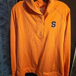 Cutter & Buck Orange Syracuse Orange Half Zip Up Men's Size XL